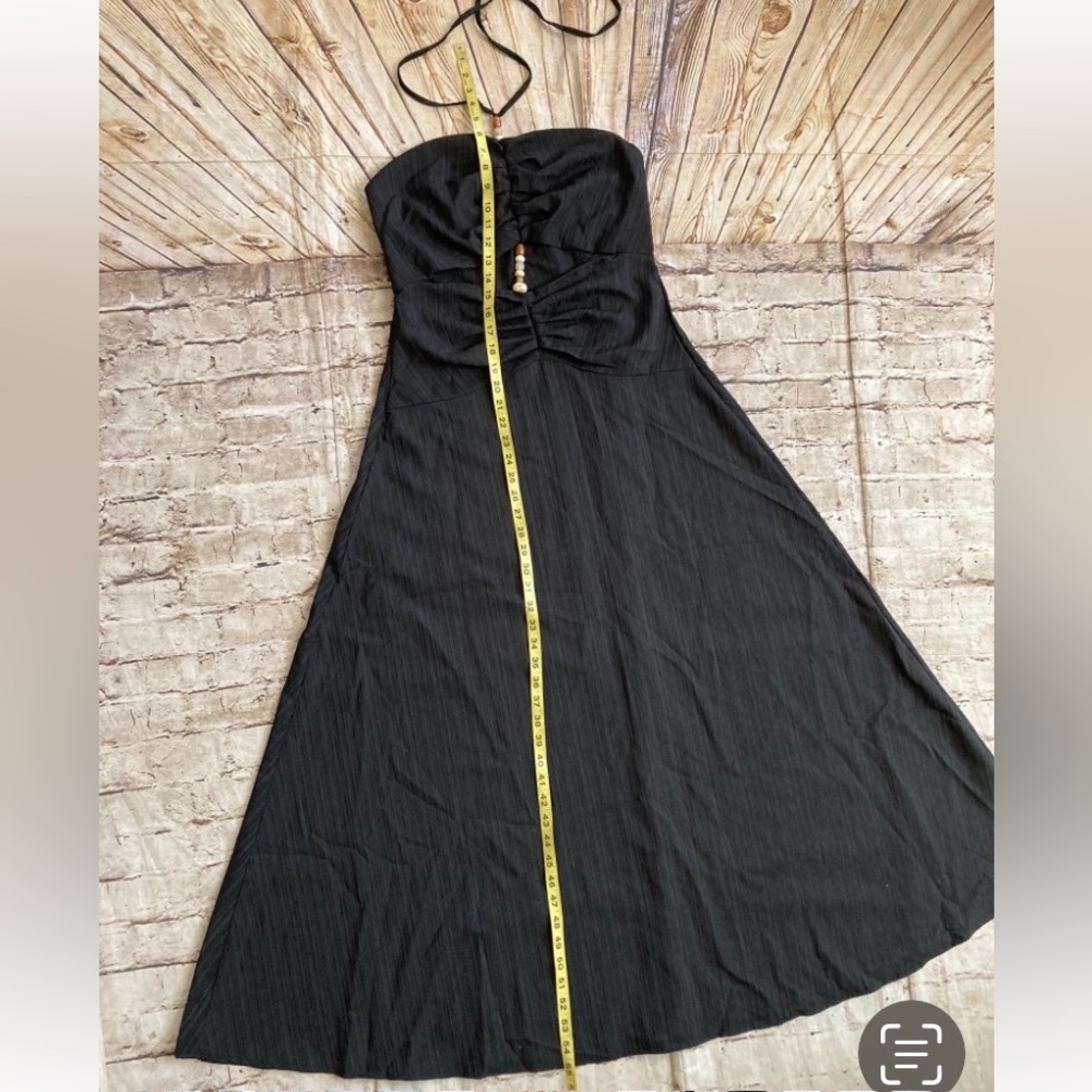 NWT Black Halter back cut out front detail, Summer Maxi Dress size M - Picture 7 of 10